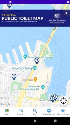 National Public Toilet Map для Android — скриншот 1