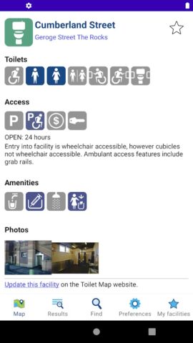 National Public Toilet Map для Android — скриншот 3