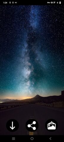 Ночное небо и звезды обои для Android — скриншот 3