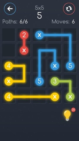 Соедини точки игра на логику для Android — скриншот 1