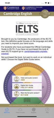 Official Cambridge Guide IELTS для iOS — скриншот 1