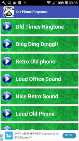 старые мелодии звонка для Android — скриншот 1