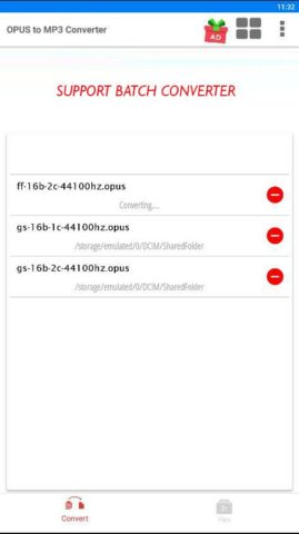 Opus to Mp3 converter для Android — скриншот 2
