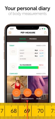 PEP: Тело — дневник веса для iOS — скриншот 1