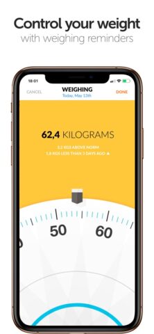PEP: Тело — дневник веса для iOS — скриншот 4