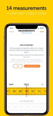 PEP: Тело — дневник веса для iOS — скриншот 5