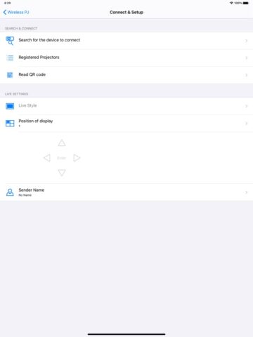 Panasonic Wireless Projector — скриншот 2