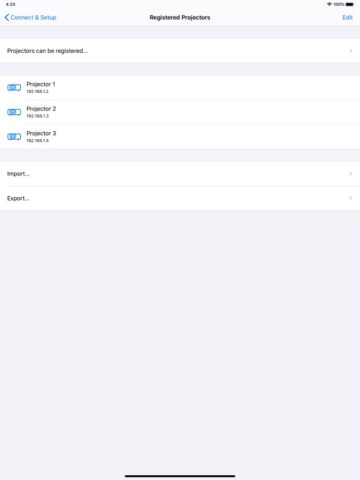 Panasonic Wireless Projector — скриншот 3