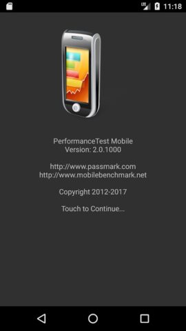 PassMark PerformanceTest для Android — скриншот 1