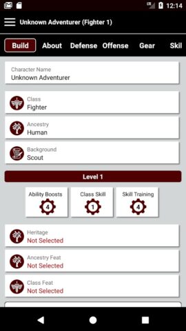 Pathbuilder 2e для Android — скриншот 1