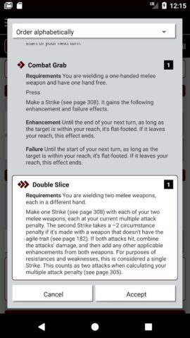 Pathbuilder 2e для Android — скриншот 2
