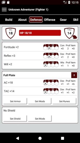 Pathbuilder 2e для Android — скриншот 3