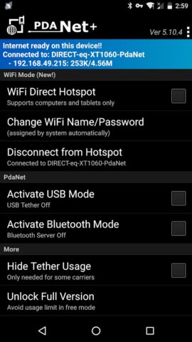 PdaNet+ для Android — скриншот 2