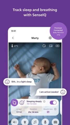Philips Avent Baby Monitor+ для Android — скриншот 5