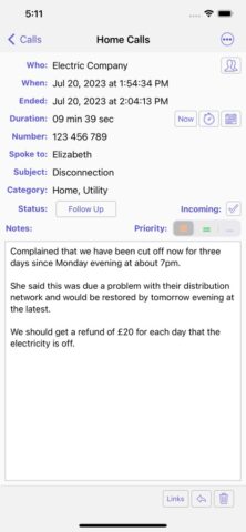 PhoneLog for iPhone & iPad для iOS — скриншот 2