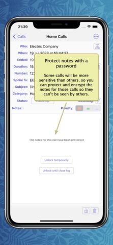 PhoneLog for iPhone & iPad для iOS — скриншот 5