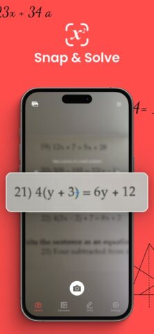 Камера калькулятора для iOS — скриншот 1