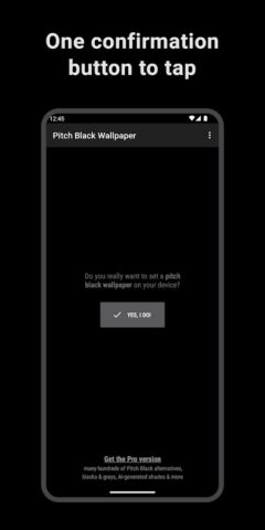 Pitch Black Wallpaper для Android — скриншот 1
