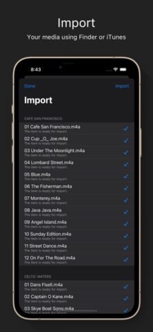 PlayMe: offline media player для iOS — скриншот 1