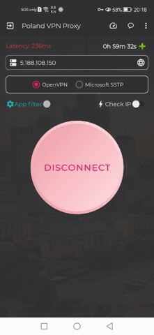 Poland VPN — PL VPN для Android — скриншот 2