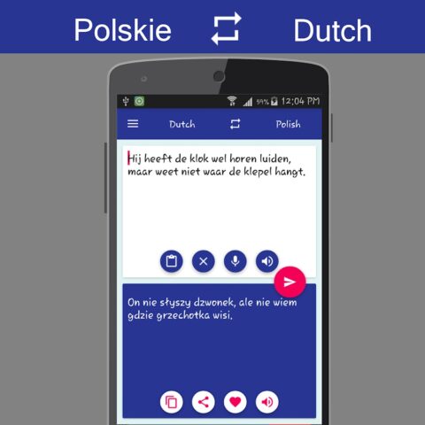 Polish Dutch Translator для Android — скриншот 5