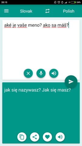 Polish-Slovak Translator для Android — скриншот 1