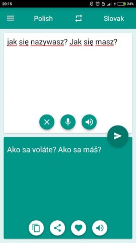 Polish-Slovak Translator для Android — скриншот 2