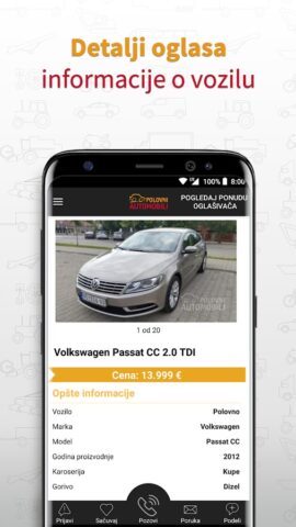 PolovniAutomobili для Android — скриншот 3