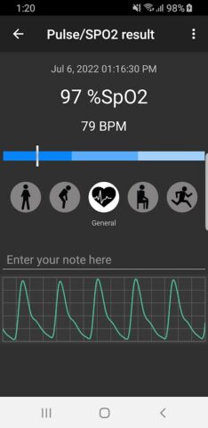 Pulse Oximeter — Beat & Oxygen для Android — скриншот 2