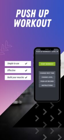 Тренировка на отжимание для iOS — скриншот 1