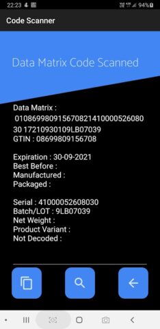Qr Code Data Matrix Scanner — скриншот 2