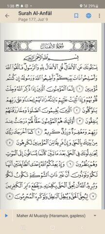 Благородный Коран для Android — скриншот 4
