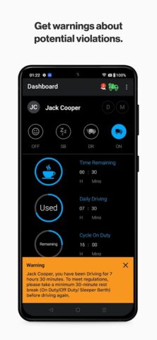 REVEAL ELD Logbook для Android — скриншот 3