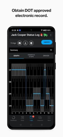 REVEAL ELD Logbook для Android — скриншот 5