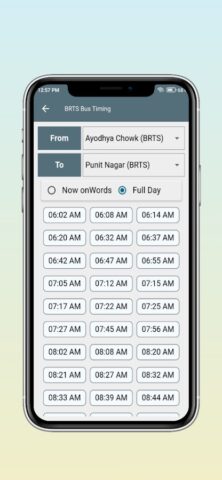 RMTS BRTS Time Table для Android — скриншот 4