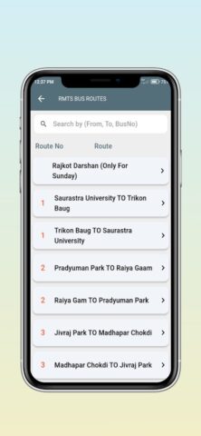 RMTS BRTS Time Table для Android — скриншот 5
