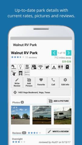 RV Parky для Android — скриншот 5