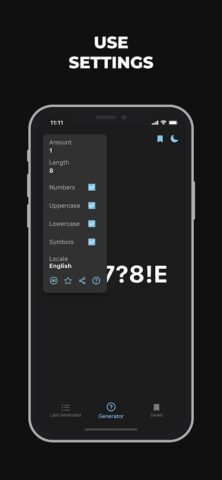 Генератор паролей для Android — скриншот 4
