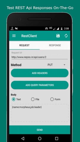 Rest Client — Pocket POSTMAN для Android — скриншот 2