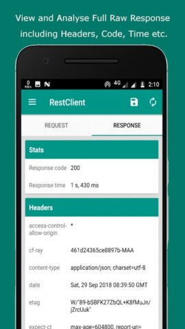 Rest Client — Pocket POSTMAN для Android — скриншот 4