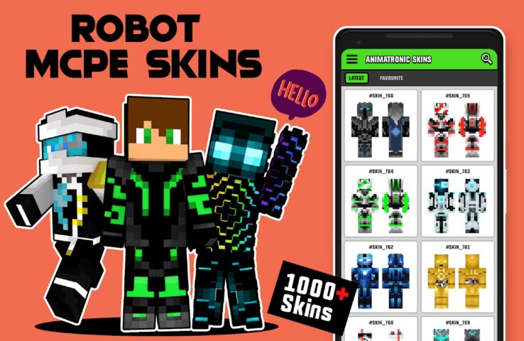 Robot Skins for Minecraft для Android — скриншот 1