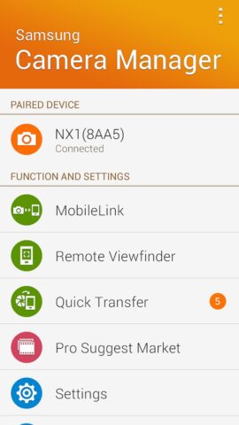 Samsung Camera Manager App для Android — скриншот 2