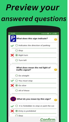 Saudi driving computer test для Android — скриншот 4