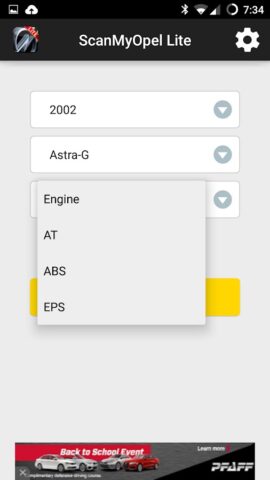 ScanMyOpel Lite для Android — скриншот 1