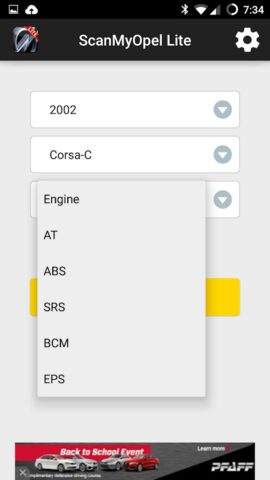 ScanMyOpel Lite для Android — скриншот 2