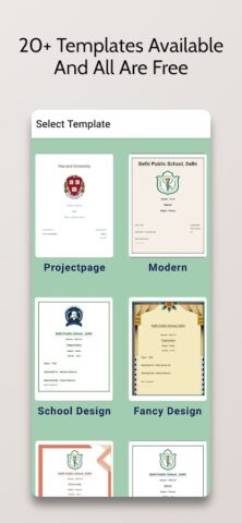School/College FrontPage Maker для Android — скриншот 2