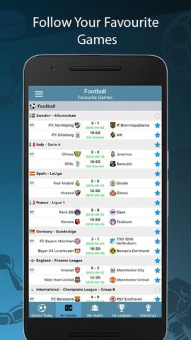 Score24 — Live Score Tracker для Android — скриншот 4