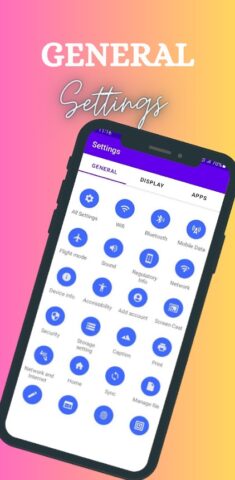 Settings App для Android — скриншот 1