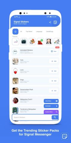 Signal Stickers для Android — скриншот 2