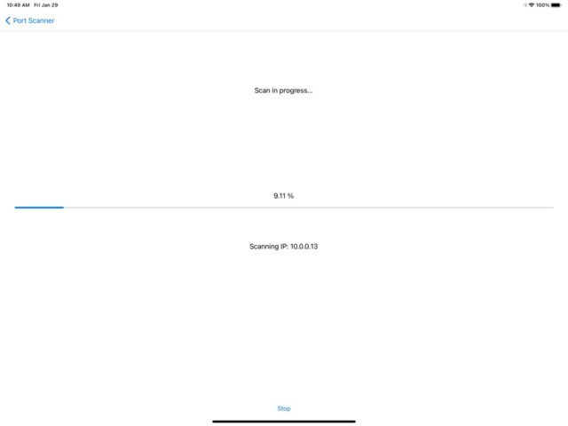 Simple Port Scanner для iOS — скриншот 3